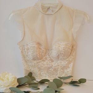 Victoria's Secret Dream Angels lace bra corset top